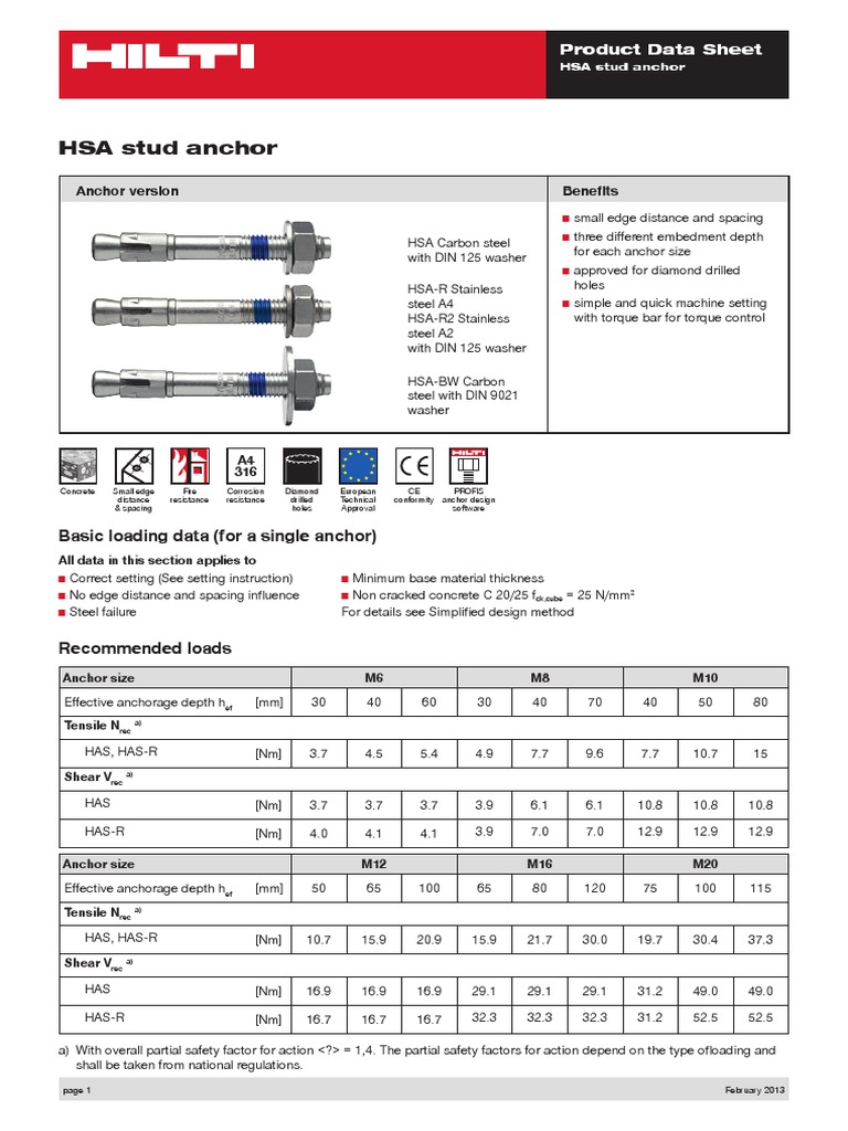 Hilti drill screw