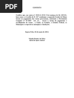 Certidão Isenção Estado