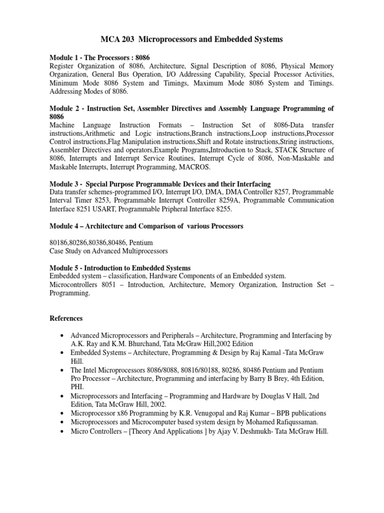 MCA 203-Mpsyllabus PDF | PDF