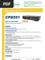 DVR 4 Canales Cpcam CPD551