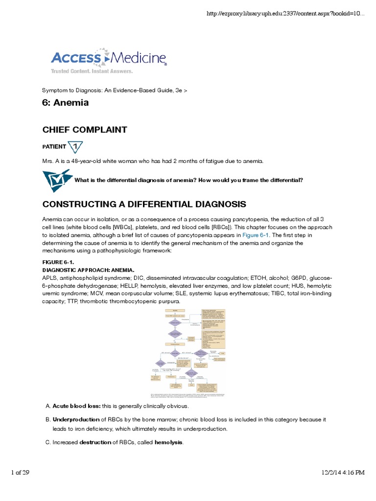 Anemia PDF | PDF | Anemia | Vitamin B12