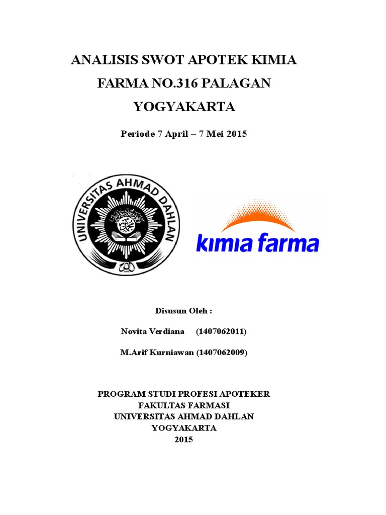 Analisis Swot Apotek Kimia Farma Palagan