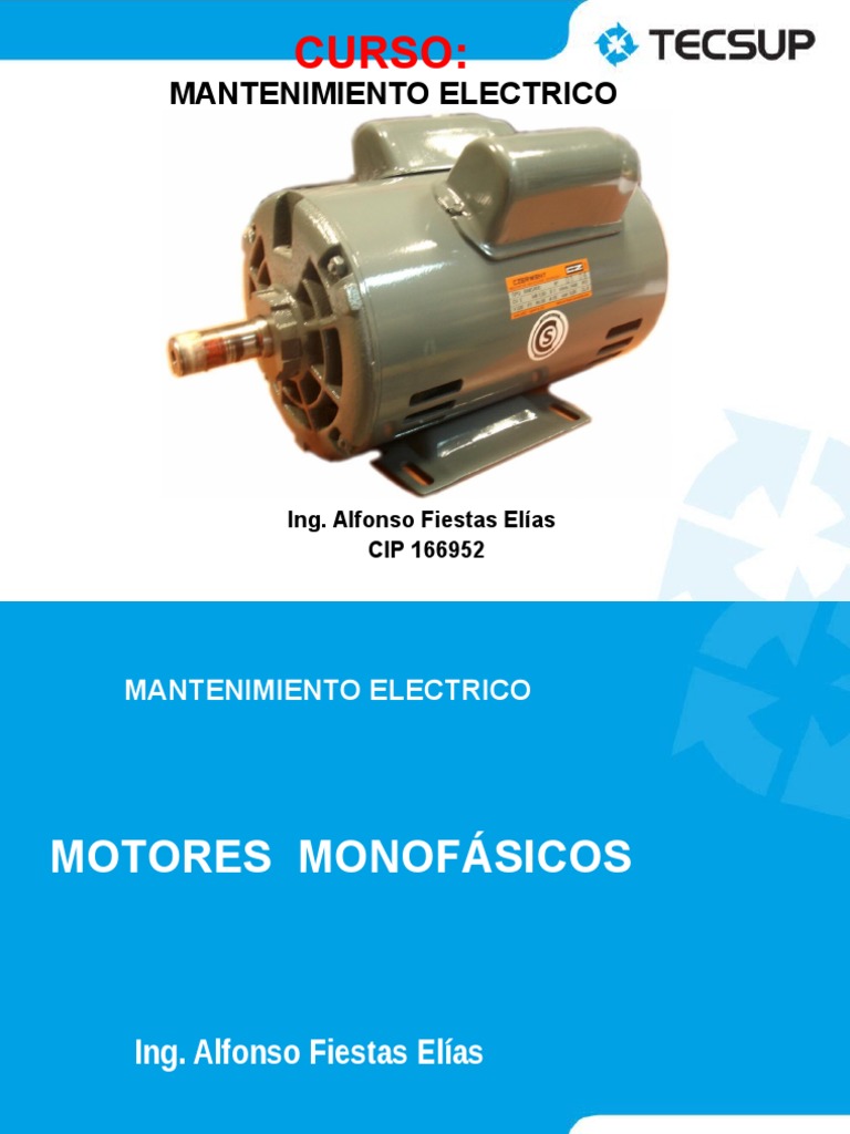 MOTORES MONOFASICOS.pptx | Inductor | Electricidad