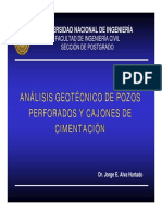 Análisis Geotécnico de Pozos Perforados y Cajones de Cimentación PDF