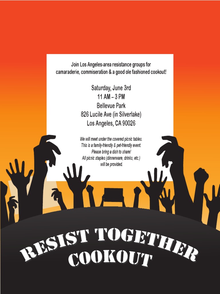 LA Resistance Groups Cookout Event | PDF