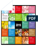 Calendario Anual Ilustrado Del 2016 (Lunes a Domingo)1