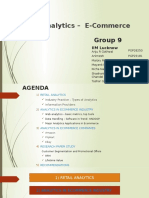 Retail Analytics - E-Commerce: Group 9