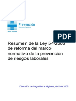 SGS0504006 Resumen Ley 54-2003 Reforma Marco Normativo