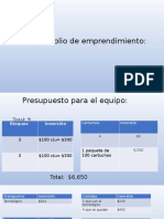 Portafolio de Emprendimiento