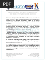 Reglamento Concurso de Olimpiadas Nacionales de Economía