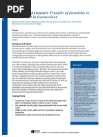 Ending the Automatic Transfer of Juveniles to Adult Court in Connecticut