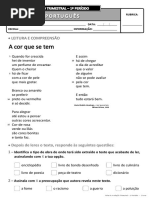 Ficha de Avaliação Trimestral - 1º Período - 3º Ano PORT_I (1)