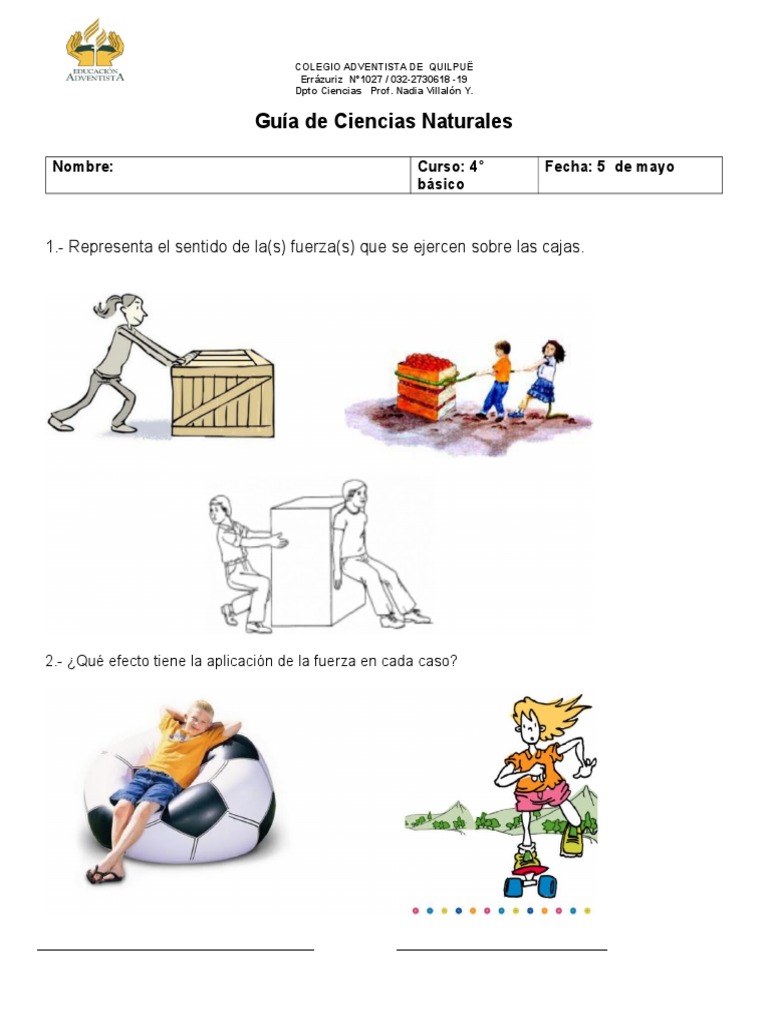 Guia Fuerza 4° Basico