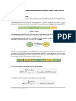 Network Services Availability and Failure Metrics Within A Time Period