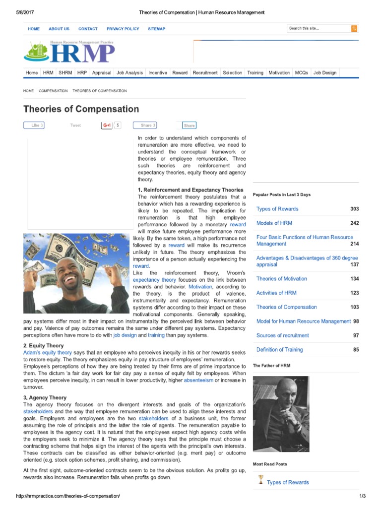 Theories of Compensation PDF | PDF