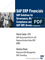 SAP Solutions For Governance Risk and Compliance and GRC Access Control PDF