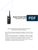 Programación manual radio MOTOROLA PRO2150