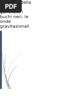 Relatività generale, buchi neri, onde gravitazionali