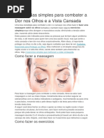 - Presbiopia,Estratégias Combater a Dor Nos Olhos e a Vista Cansada