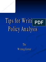 Writing a Policy Analysis (2)