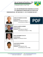 Atletas Representantes Da FKR Em MT - 2017