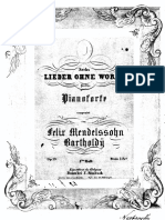 Mendelssohn, F, Lieder Ohne Worte, Op.19b