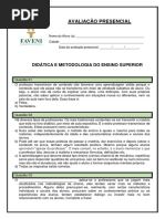 2 Avaliação Didática e Metodologia Do Ensino Superior - Cópia - Cópia