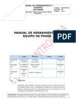 Manual de Herramientas y Equipos de Poder Nexcom CONTRATISTAS