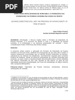 Diretivas Antecipadas de Vontade - artigo