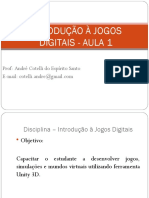 Introdução À Jogos Digitais - Aula 1