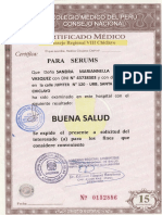 Certificado Medico 1