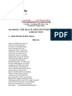 2 Sesión - The Black Arts Movement Poems. A Selection