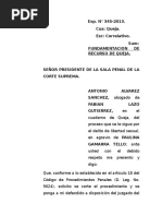 Recurso de Queja Penal