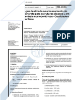 NBR 11560 - 1990 - Água Destinada Ao Amassamento Do Concreto PDF