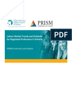 Labour Market Trends and Outlooks for Regulated Professions in Ontario