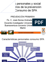 Aspectos personales y social comunitarios de la prevención primaria del consumo de SPA by Jose alonso andrade salazar