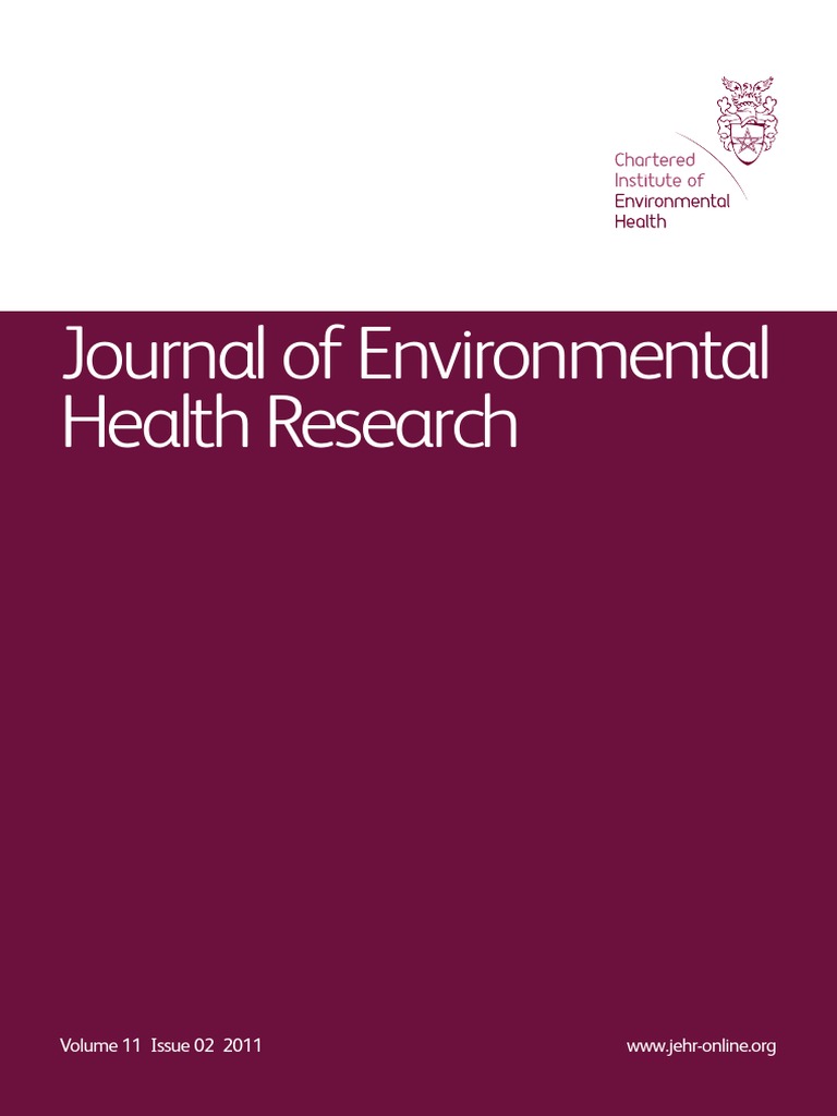 Journal of Environmental Health Research Volume 11 Issue 02 ...