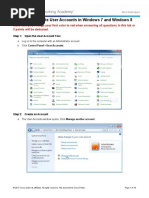 Lab 6.1.2.3 - Create User Accounts in Windows 7 and Windows 8.1