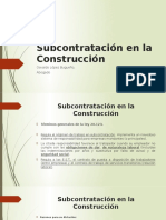 Ley de Subcontratación en La Construcción