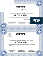 Certificado Fe de Jesus
