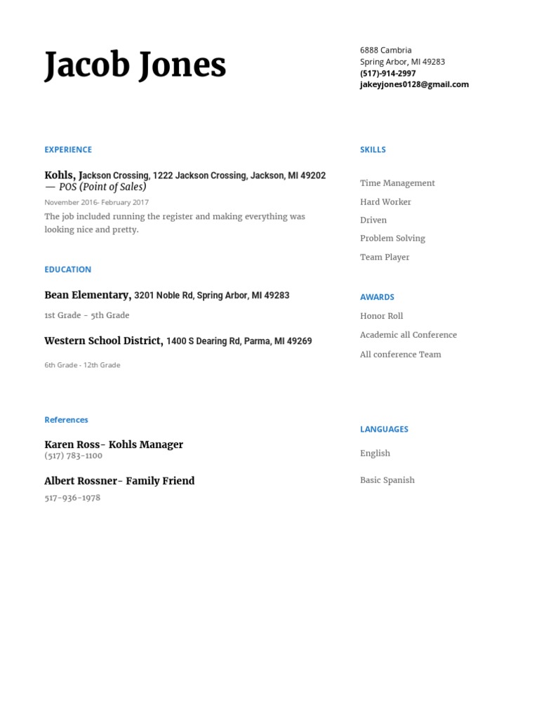 Jacob Jones: Kohls, J | PDF