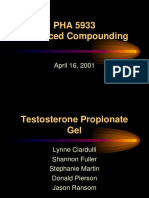 PHA 5933 Advanced Compounding: April 16, 2001