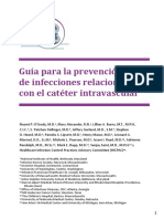 Guía para La Prevención de Infecciones Relacionadas Con El Catéter Intravascular 2