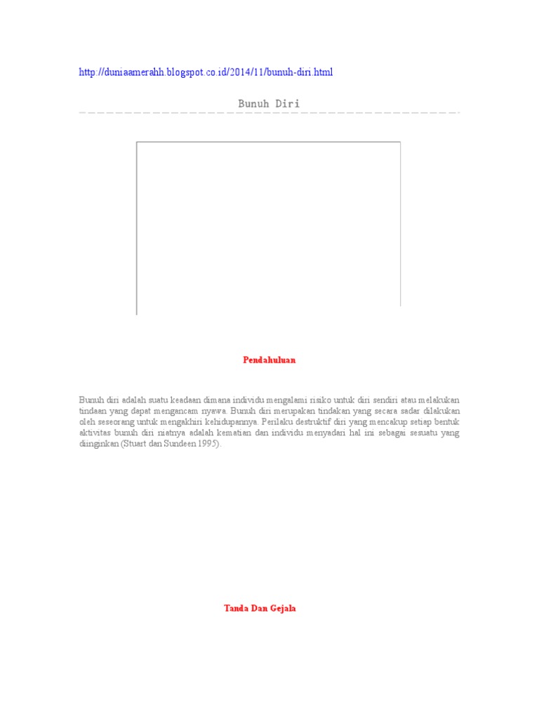 Bunuh Diri Lengkap | PDF