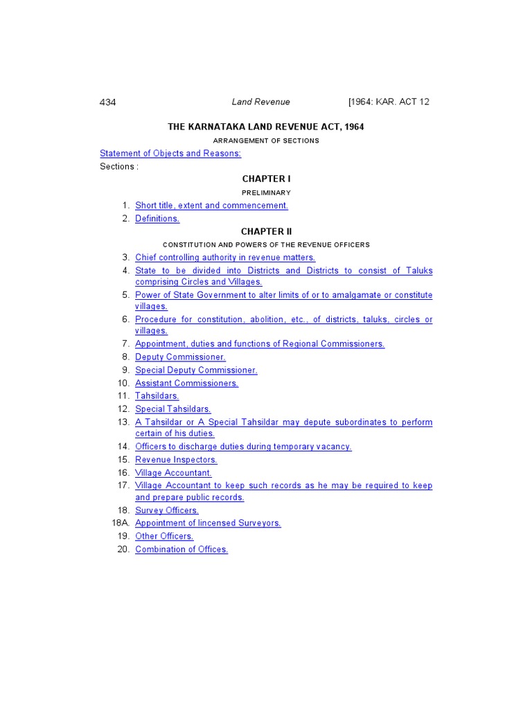 the-karnataka-land-revenue-act-1964-pdf-pdf-constitutional