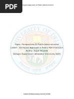Download Ecological Approach to Public Administration by ujjwal SN347790718 doc pdf
