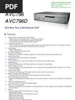 Download DVR 8 CANALES CPCAM AVC796ZD by TecnoSmart SN34779141 doc pdf