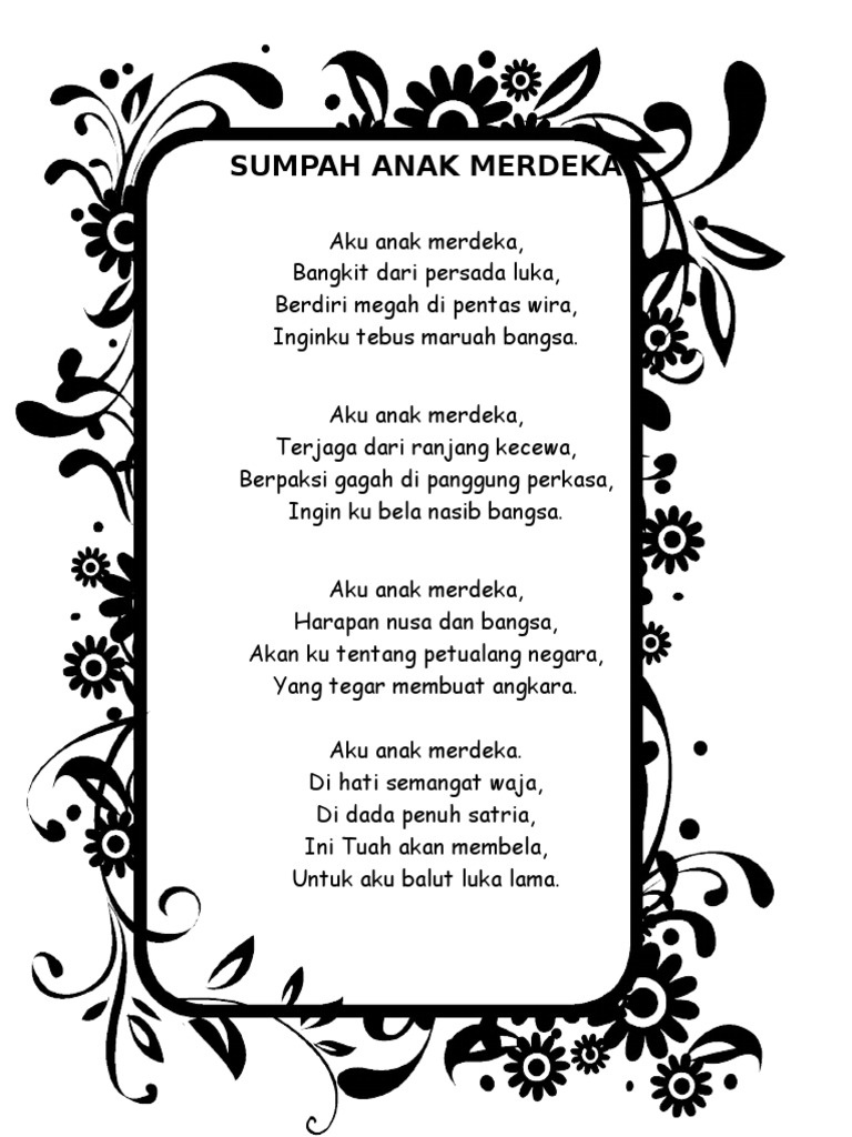 Sumpah Anak Merdeka Pdf