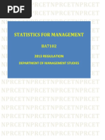 BA:Statistics for Management