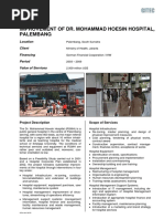 Ndonesia Improvement of Dr. Mohammad Hoesin Hospital, Palembang